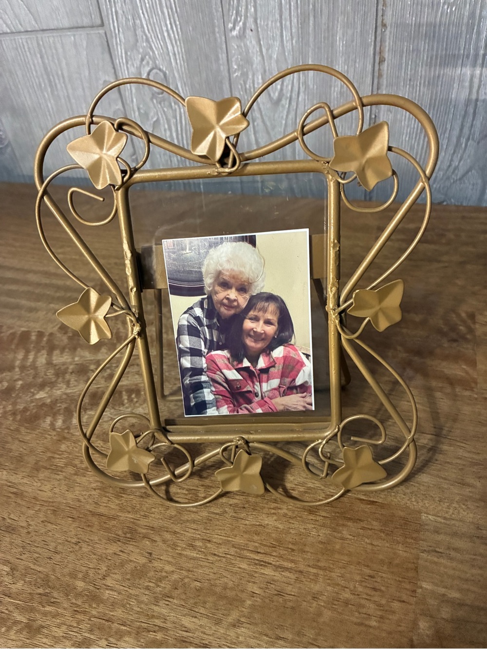 Gold Decorative Ivy Photo Frame - Home Accents 6.5”x8”